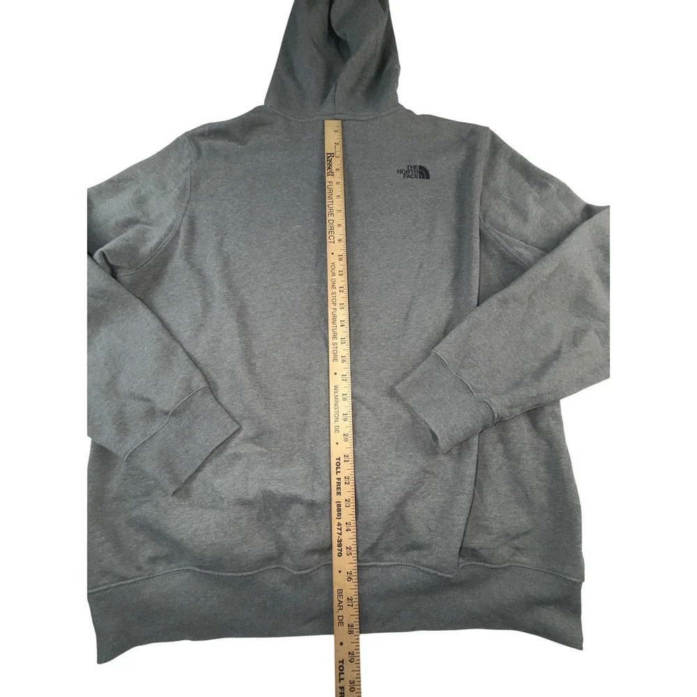 The North Face Mens Gray Grizzly Bear Logo Pullover Hoodie XL Sweatshirt
